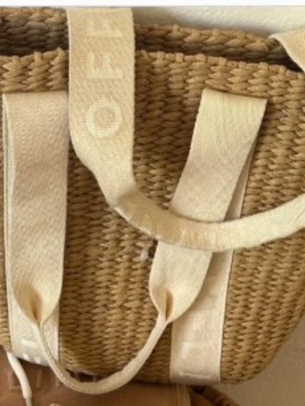 OFFLINE by Aerie Raffia Mini Bag Straw Woven Tote - Picture 2 of 2